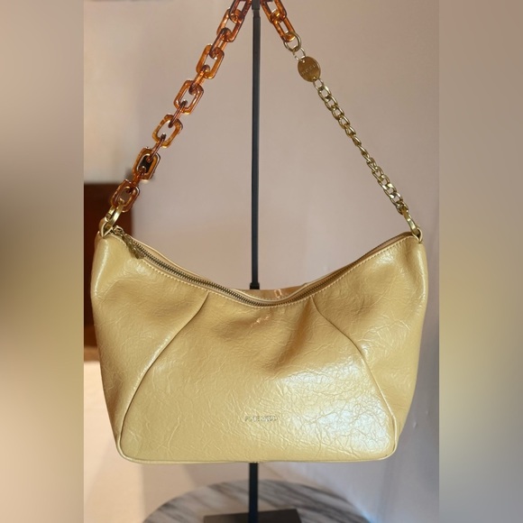 Pixie Mood Zuri Shoulder Bag Melon Adjustable Tortoise Strap Vegan Leather - Picture 14 of 16